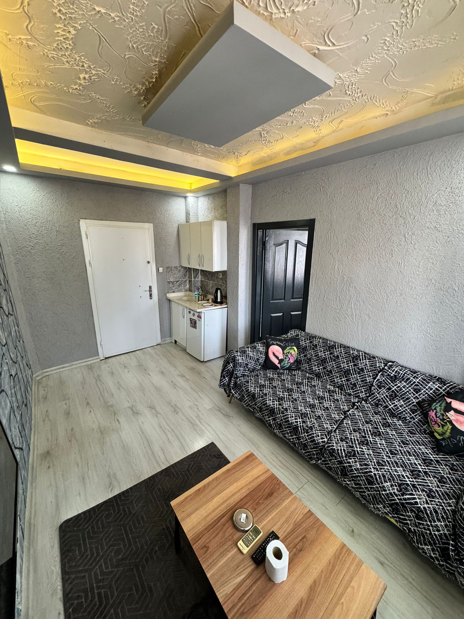 Heykel günlük apart tasarım oda detayı